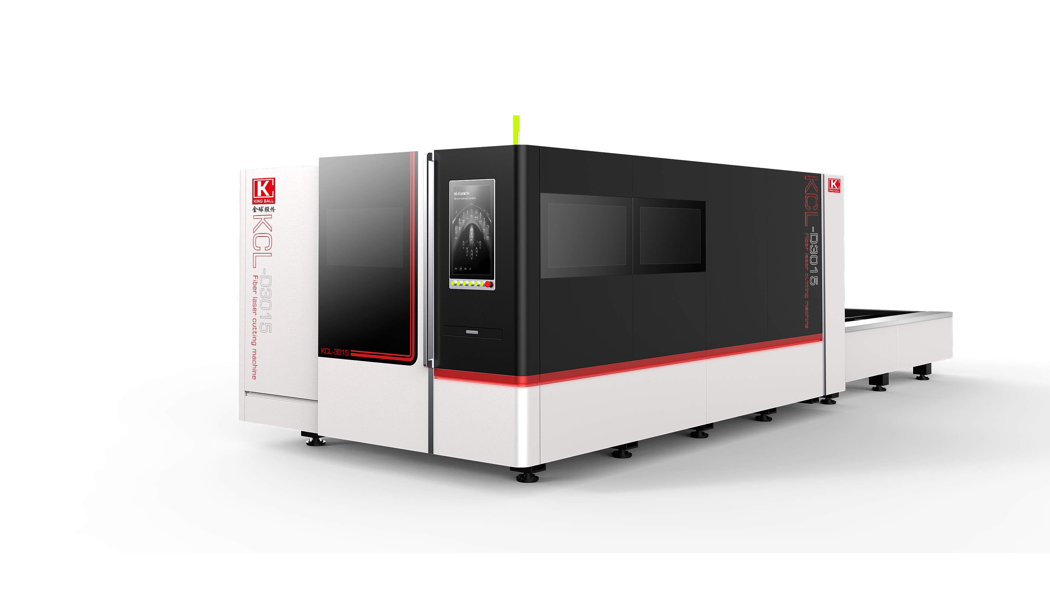 KCL-D Series double-drive closed exchange table fiber laser cutting machine 