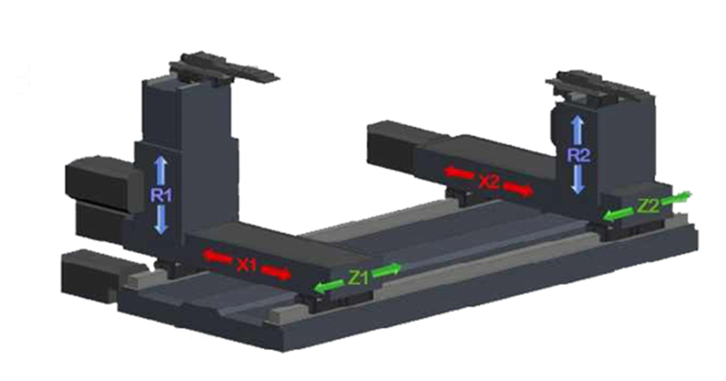 6-AXES-BACK-GAUGE（X1，X2，R1，R2，Z1，Z2）